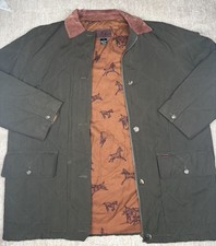 Vintage 90s Ralph Lauren Equestrian Barn Coat Mens Large  Horse Button Lined