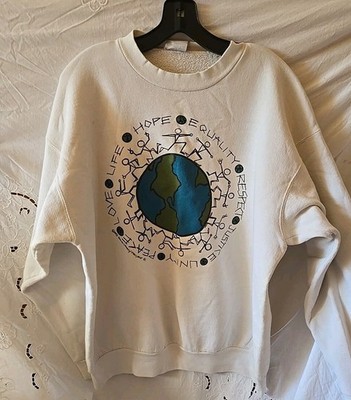 Vintage Sand Lizard Project E Sweatshirt Mens XLarge Graphic ONEITA Made USA 90s