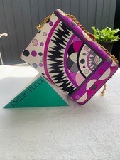 ICONIC 1960'S SMALL EMILIO PUCCI HARD CASE PURSE TREASURE BOX HANDBAG