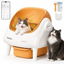 PawPetica Self Cleaning Cat Litter Box, App Control Extra Large Kitty Litter Box