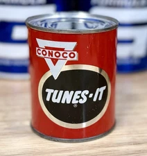 Vintage NOS Conoco Tunes-It Oil Can 8oz. FULL