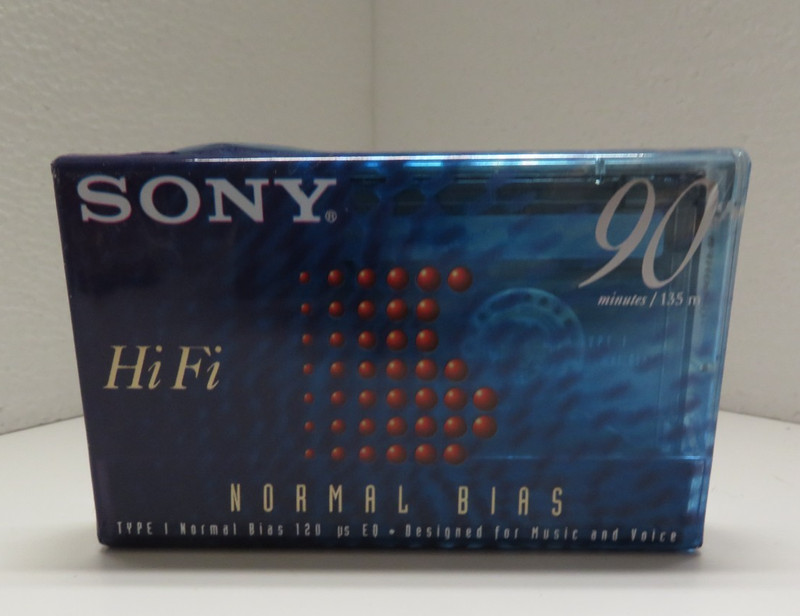 NEW - Sony Hi Fi Type I Normal Bias Blank Cassette Tape - 90 Minutes