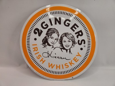 2 Gingers Irish Whiskey Metal Bar Sign Tipple Responsibly Tin Deerfield Kieran