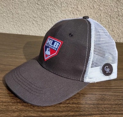 Colorado Rockies Snapback Trucker Hat Gray White Mesh Cap MLB Network