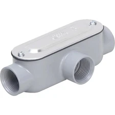 TayMac RLT150 Threaded T Type Conduit Body, Die Cast Aluminum, Stamped Steel ...