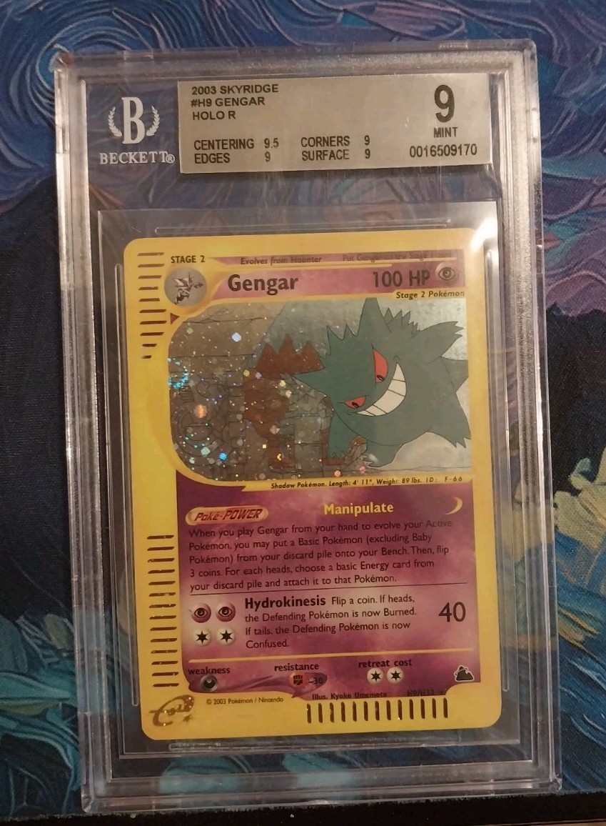Pokemon TCG Skyridge Gengar Holo (H9) ~ BGS 9