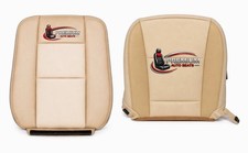 2015 For Ford Explorer Xlt Driver Passenger Perforated Leather Seat Cover Tan