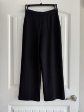ST. JOHN BASICS ELASTIC WAIST HIGH RISE STRAIGHT KNIT PULL ON PANTS SIZE 8