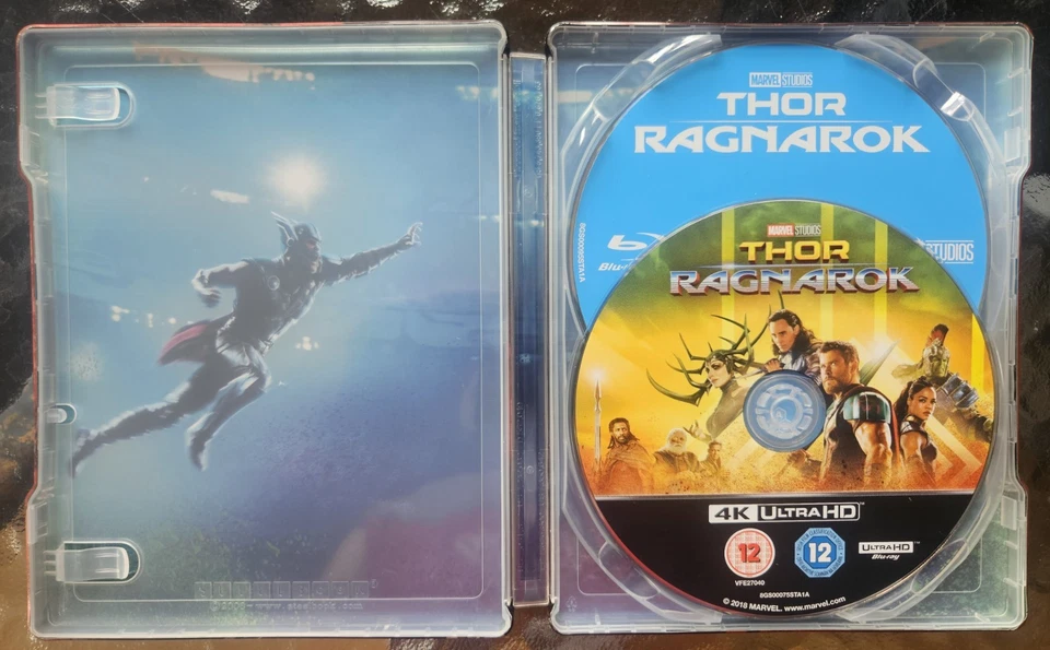 Thor Ragnarok Zavvi Exclusive 4K Blu Ray Steelbook OOP Very Rare Mint Condition - Image 3 of 4