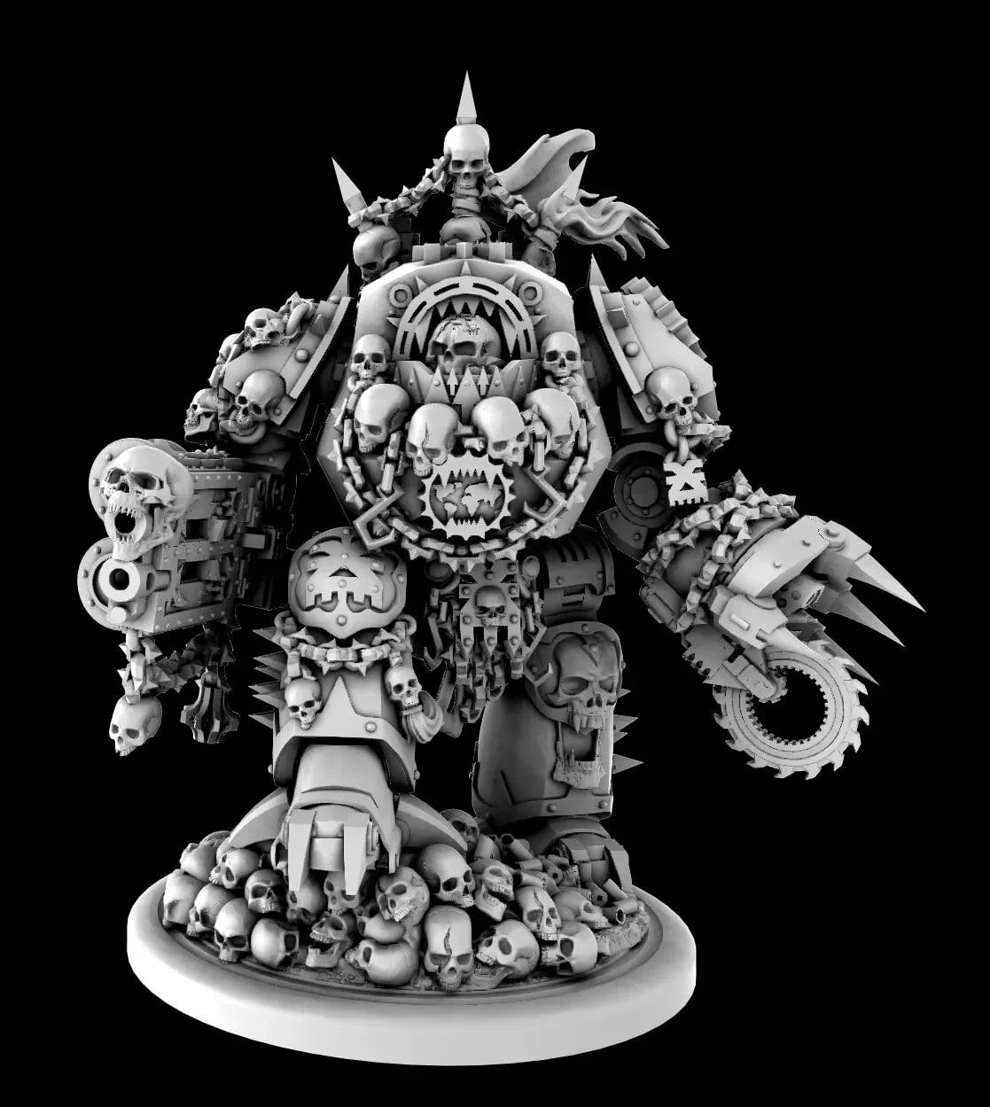 Dreadnought du Chaos figurine miniature en résine pour armée de l'Ombre