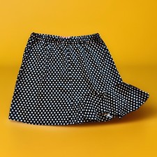 XLNT Girls SZ 10- 12 Marni Asymmetric Black Designer Short Skirt Elastic Waist