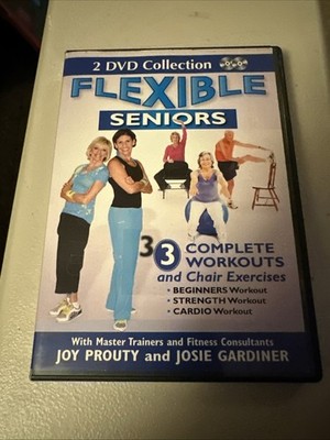 Flexible Seniors - 2 DVD Set with 3 Complete Workouts, Chair Exercises, Begi...