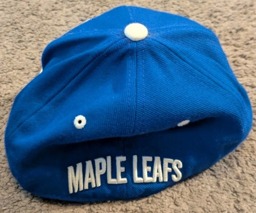Zephyr 32/5 NHL Toronto Maple Leafs Wool Blend Blue Fitted Hat 7 1/4 - Image 3 of 4