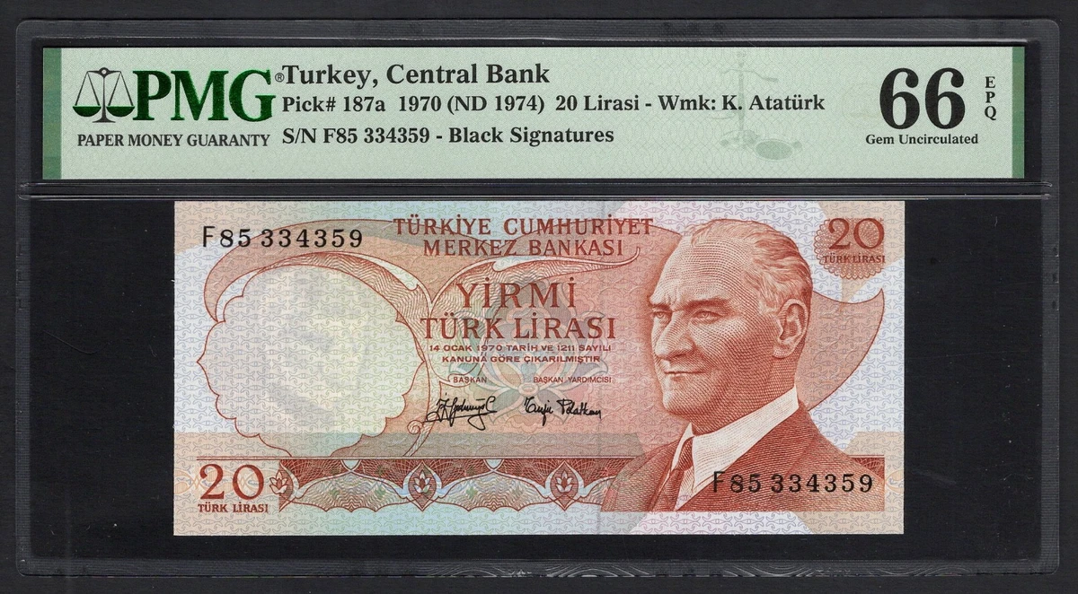 1970 土耳其的纸币| eBay