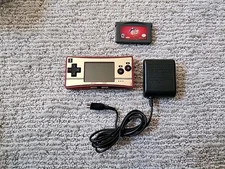 Nintendo Game Boy Micro 20th Anniversary Edition Famicom With Charger & Game