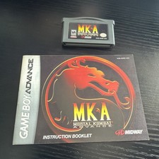 Mortal Kombat MKA w/ Manual - Nintendo Game Boy Advance Gameboy - Tested