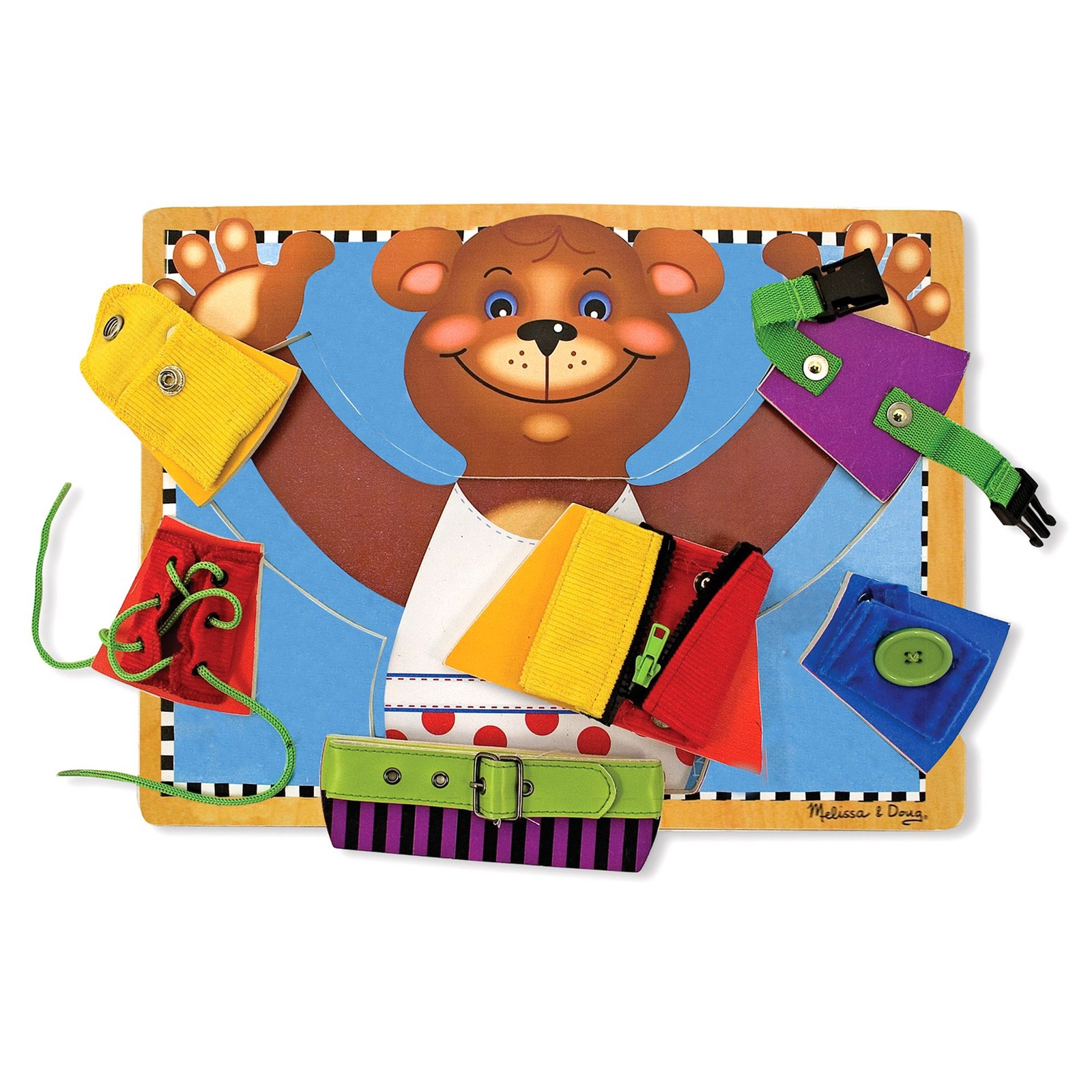 Melissa & Doug Basic Skills Puzzle Board - Wooden Educational Toy