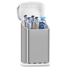 Toothbrush Holders with Cover - 5 Slots Tooth Brush Holder for Bathroom, Deta...