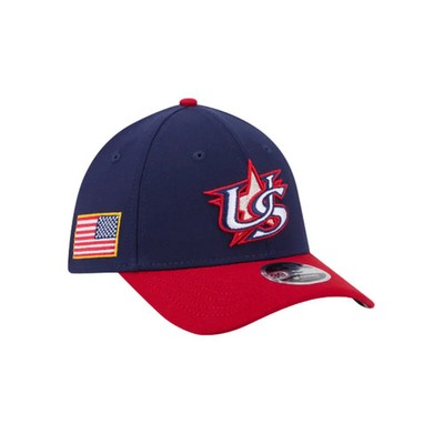 USA BASEBALL 39THIRTY NEW ERA 2TONE NAVY/RED FITTED HAT