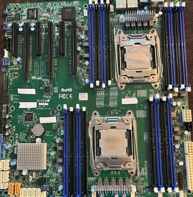 SuperMicro X10DRi-TR013 INTEL DUAL LGA 2011 M/board +2CPU E5-2680v4+2Sink test