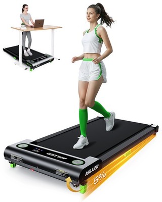 Akluer Walking Pad Treadmills 2.5 HP Under Desk Remote Control LED Display