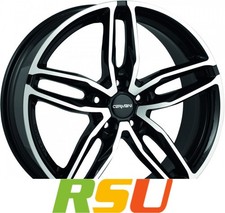 4x Carmani 13 Twinmax black polish 8x18" ET35 LK5 112 ML 66.6 Alufelgen 18 Zoll