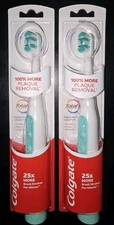 Colgate Total (2-PACK) Adult Sonic Soft Bristle Battery Toothbrush DEEPER CLEAN