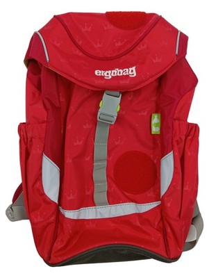 ergobag Schulranzen Rucksack Rot Krone 25x40cm