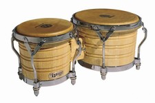 LP LATIN PERCUSSION GENERATION III WOOD BONGO DRUMS NATURAL - LP201A-3