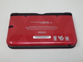 Nintendo 3DS XL Red Pokemon X & Y Edition W/ Stylus & Charger Working SPR-003