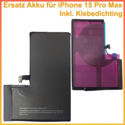 Akku für iPhone 15 Pro Batterie Ersatz Battery ersetzt A3011 3342 mAh