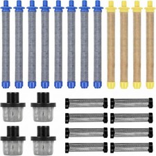 24 Pieces Airless-Farbfilterset Rostfrei Airless Filtereinsatz Mesh