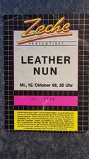 Leather Nun - Alte Konzertkarte / Konzertticket  - 15.10.1986 - Zeche Bochum