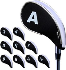 Andux Golf Iron Headcovers with Zipper, 10pcs/Set