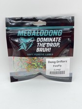 Megalodong Dong Drifterz ( FireFly ) 4 Pack Fishing Finesse Lures