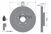 2X Pagid Bremsscheibe 54779NC FüR Honda CR 5 2 RD5 Ctdi RD9
