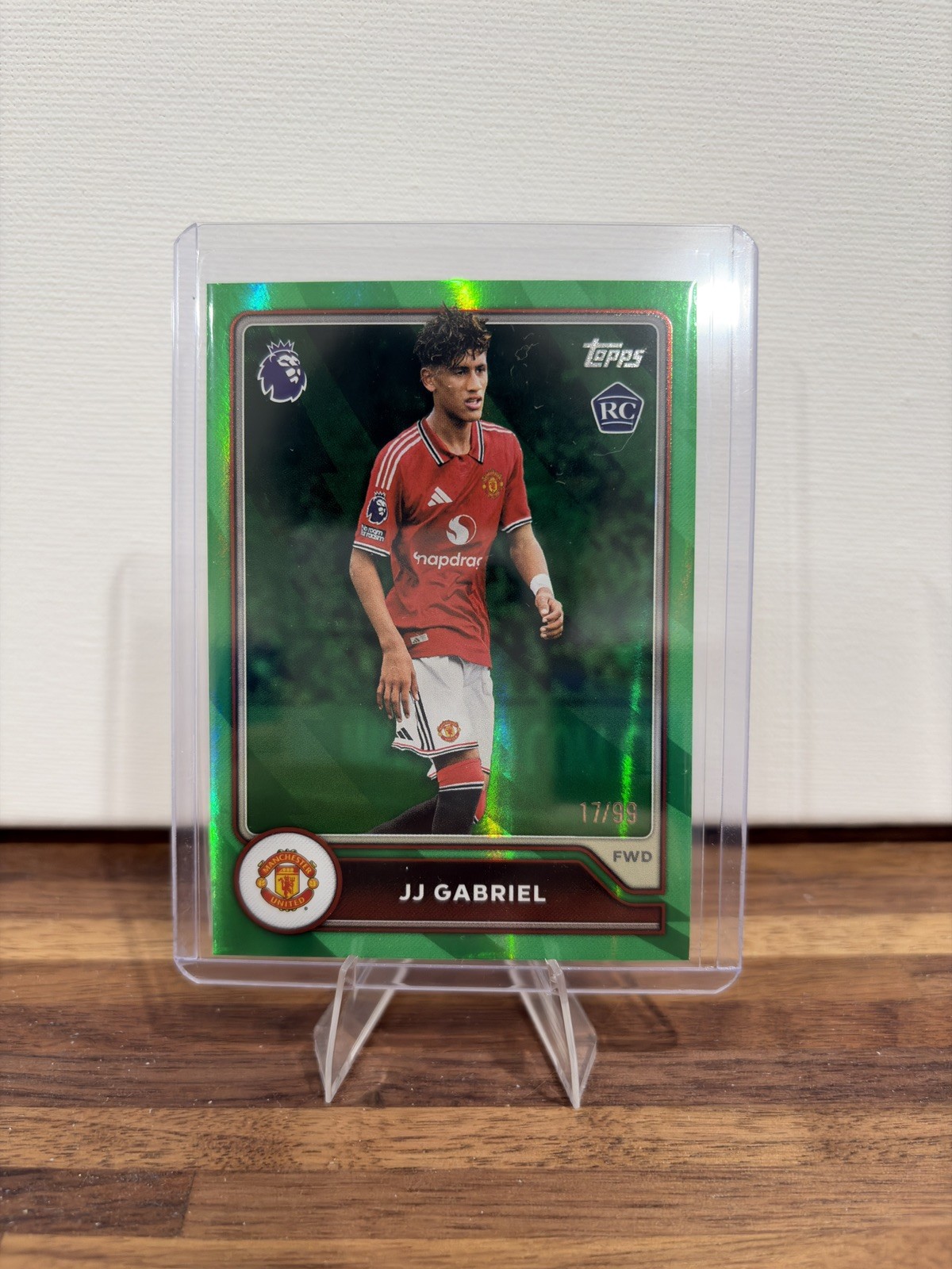 2026-27 Topps Premier League Flagship JJ GABRIEL RC Green /99 