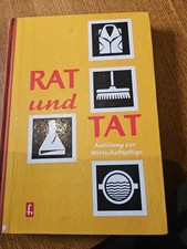 DDR Buch - Anleitung zur Wirtschaftspflege - Rat und Tat - Wohnung Textilien Rep