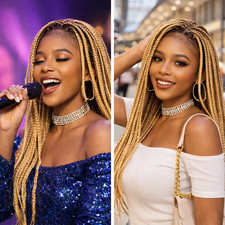 16  Boho Box Braided Lace Front Wig Synthetic...
