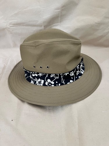 Panama Jack Original Canvas Panama Hat Floral Band - Picture 3 of 7