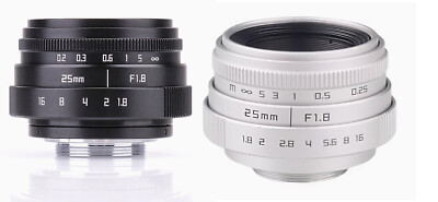 Hengyijia 25mm F1.8 Mini Lens For Samsung NX/Sony E/Fuji X/Canon EOS-M/Micro 4/3