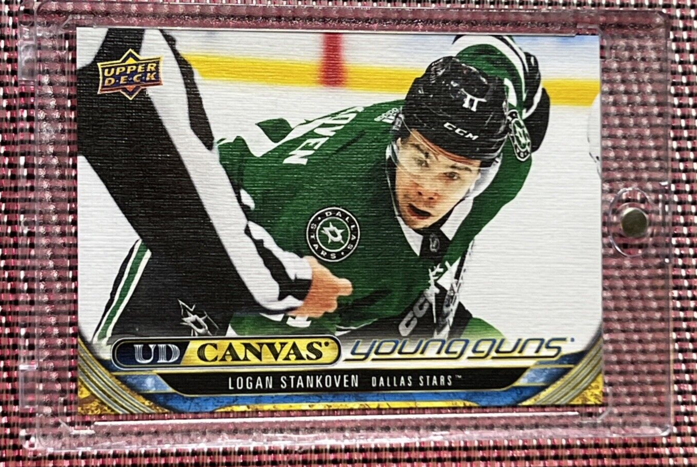 2024-25 Upper Deck Series 1 UD Canvas Young Guns Logan Stankoven SSP #C-103 Hockey Card