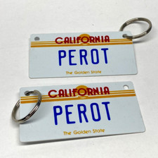 VTG Ross Perot 1992 President Campaign Keychain New Unused California License