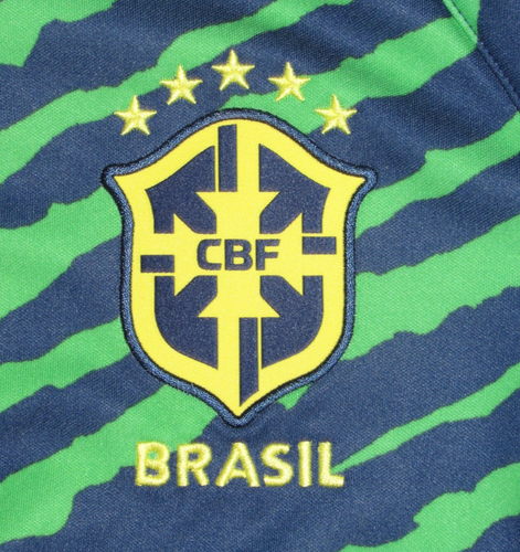 Nike Brasil Brazil CBF National Team Dri-FIT $90 Soccer Jacket size Youth Large - Picture 2 of 4