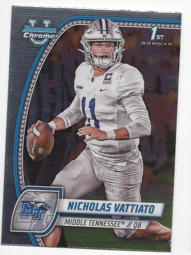 2024 BOWMAN CHROME UNIVERSITY FOOTBALL BASE 1ST SAVE QUANTITY ! - Picture 146 of 209