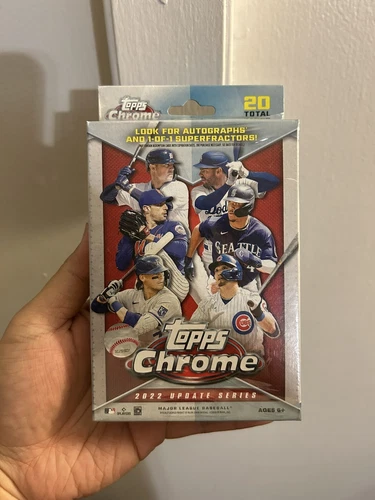 2022 Topps Update Series Chrome Baseball Factory Sealed Hanger Box