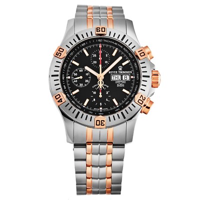Revue Thommen Men's Airspeed Black Dial Chronograph Automatic Watch 16071.6159