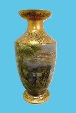 Magnifique Vase porcelaine de Limoges signé  J.Golse.