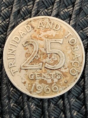 Trinidad and Tobago 25 Cents KM# 4 1966 ⚜️®🌎 | eBay