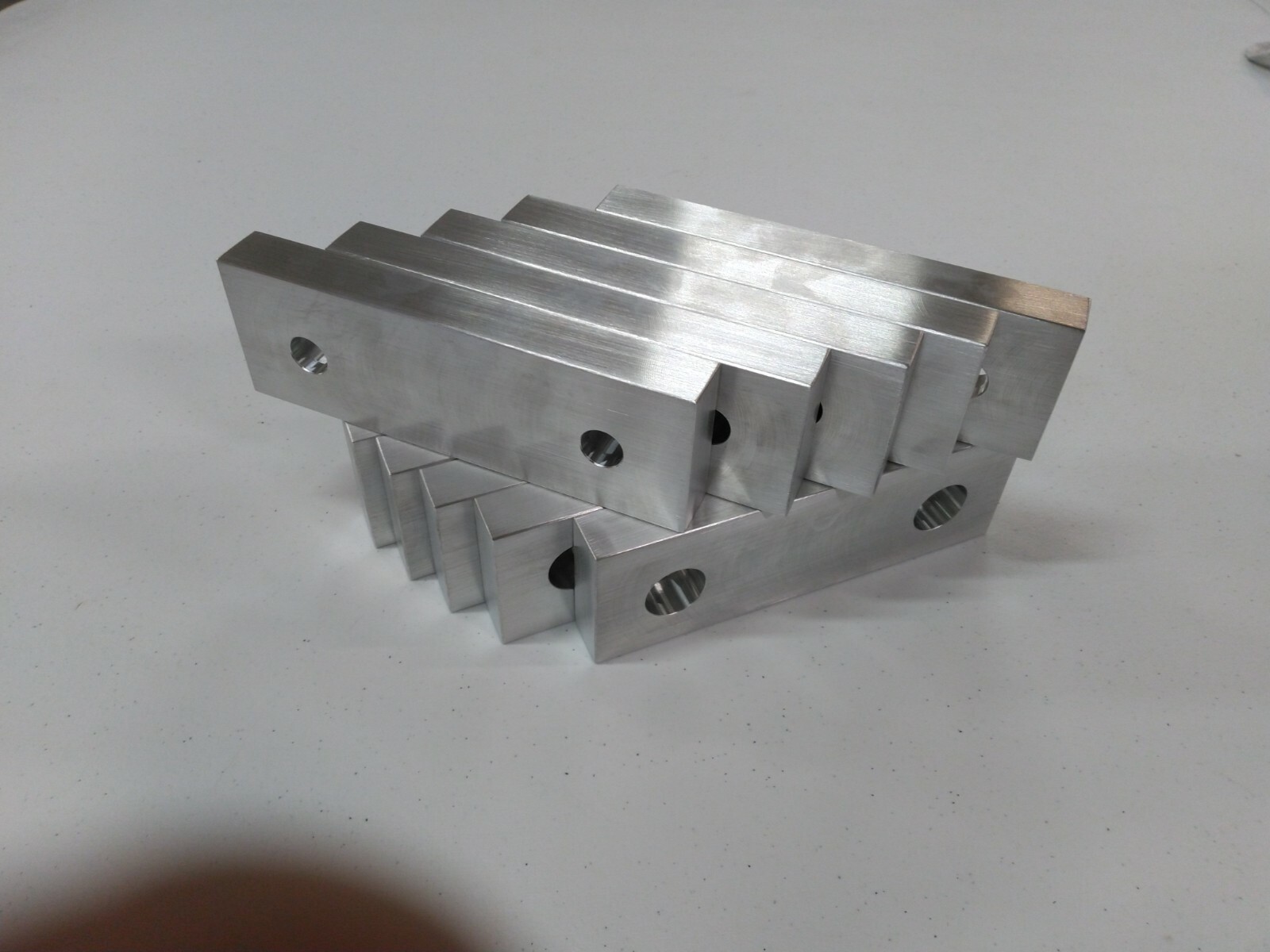5 PACK 6 x 2 x .75" Alum Soft Jaws for 6" Kurt Vise 6 X 2 X 3/4 (10 JAWS)